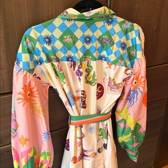 Colorful Patterned Women's Dress - Picture 4 of 7